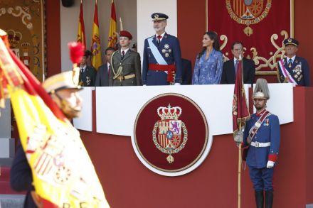 La princesa de Asturias se convierte en centro de todas las miradas en el desfile de la Fiesta Nacional