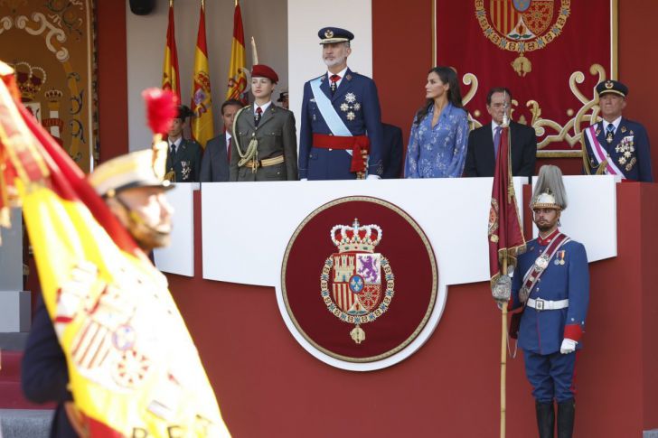 La princesa de Asturias se convierte en centro de todas las miradas en el desfile de la Fiesta Nacional