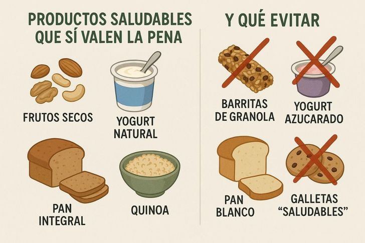 Productos saludables que sí valen la pena (y qué evitar)
