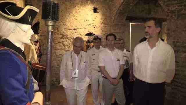 El Rey visita la exposición "Blas de Lezo y la defensa de Cartagena de Indias"