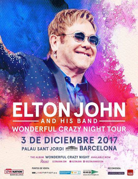 Sir Elton John y su banda volverá al Palau Sant Jordi de Barcelona