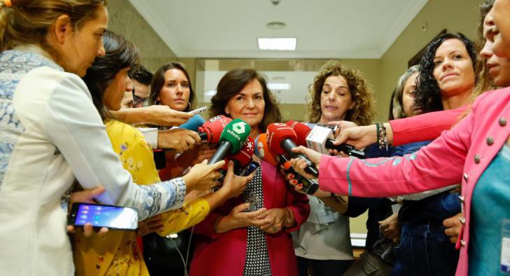 Carmen Calvo: 'Es justo y emocionante poder mejorar la vida de las mujeres'
