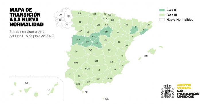 10 millones de españoles progresarán a la 'Fase 3' el próximo lunes