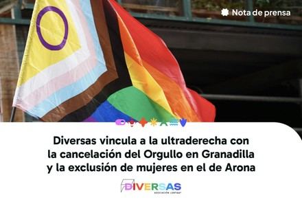 Cancelan el Orgullo en Granadilla y excluyen a mujeres en Arona por influencia de la ultraderecha