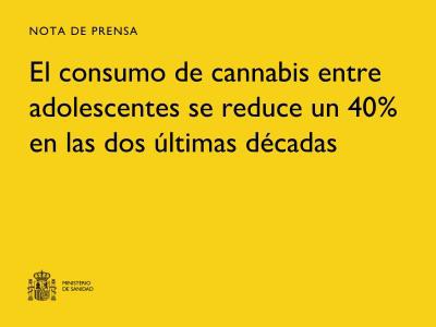 Disminuye un 40% el consumo de cannabis en adolescentes en dos décadas