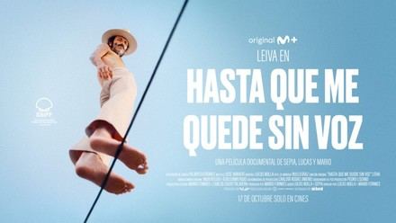Leiva llega a los cines a corazón abierto este viernes en "Hasta que me quede sin voz"
