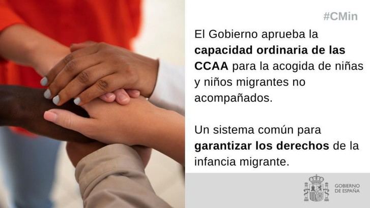El Gobierno establece un sistema para acoger a niños migrantes no acompañados
