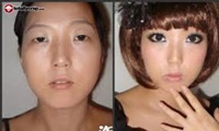 Japonesas pegan sus parpados para estar guapas