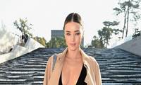 Miranda Kerr en el front row de Louis Vuitton
