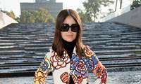 Miroslava Duma en el front row de Louis Vuitton