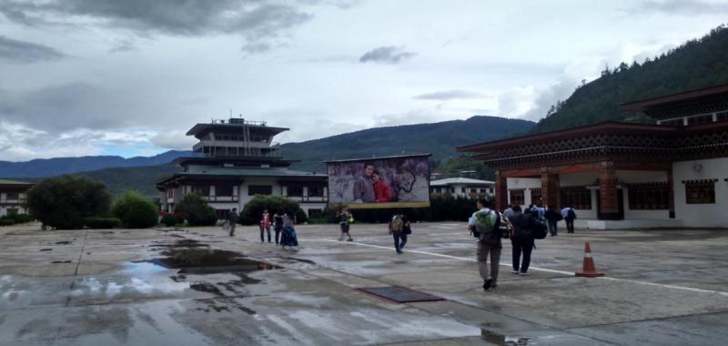 Bhutan en el aeropuerto de Paro