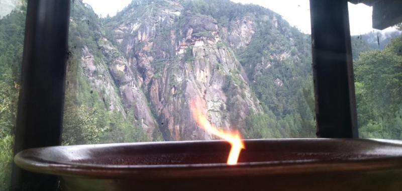 Tiger Nest desde Cafetería camino de treeking