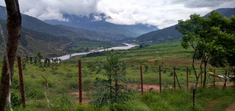 Valle cerca del Punakha